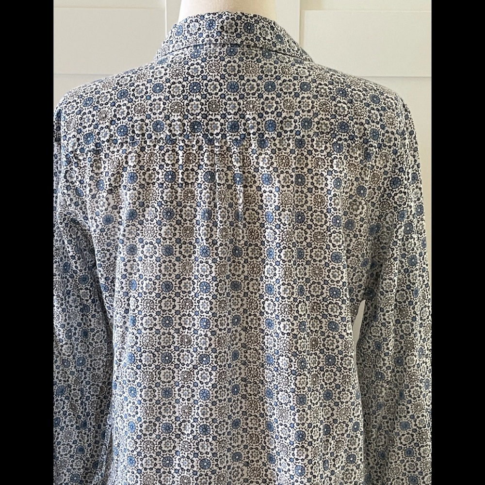 Roberta Roller Rabbit Guy Button Shirt Bluewhite S - image 3